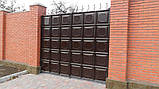 Двостулкові ворота 4500х2000 заповнення філенка, фото 5