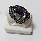 Кільце Велич срібне з фіолетовим каменем, фото 2