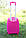Дитяча валіза на 4 коліщатках Холодне Серце 25 літрів, колір рожевий, фото 8