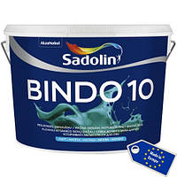 Матовая краска для стен c высокой устойчивостью к мытью Sadolin Bindo 10 10л.