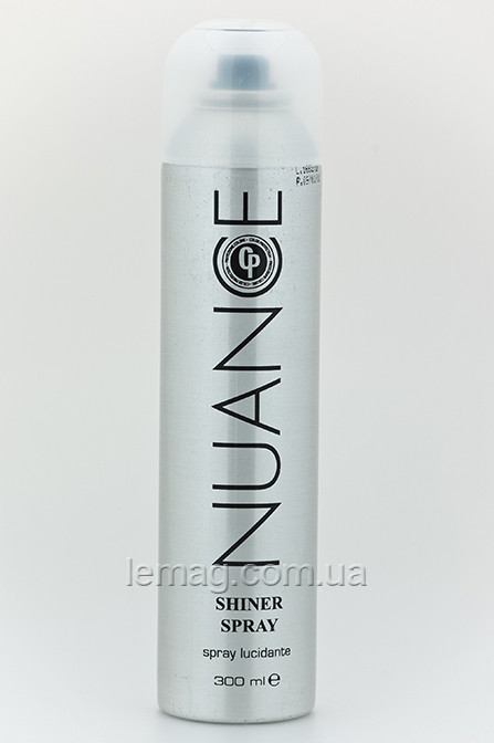 NUANCE CP Shiner spray Спрей-блиск для волосся з УФ-фільтром і захисною формулою кольору, 300 мл