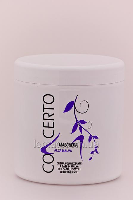 Concerto Volumizing Mallow Based Mask For Thin Hair Поживна маска для волосся з екстрактом мальви, 1000 мл, фото 1