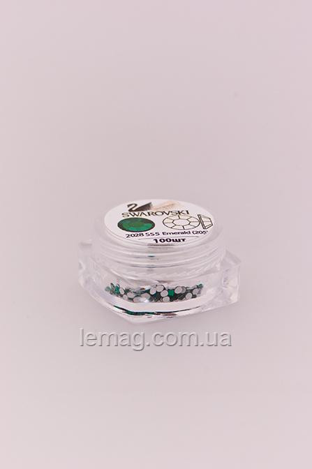 Nila Стрази Swarovski SS5 2028 Emerald (205), 100 шт.