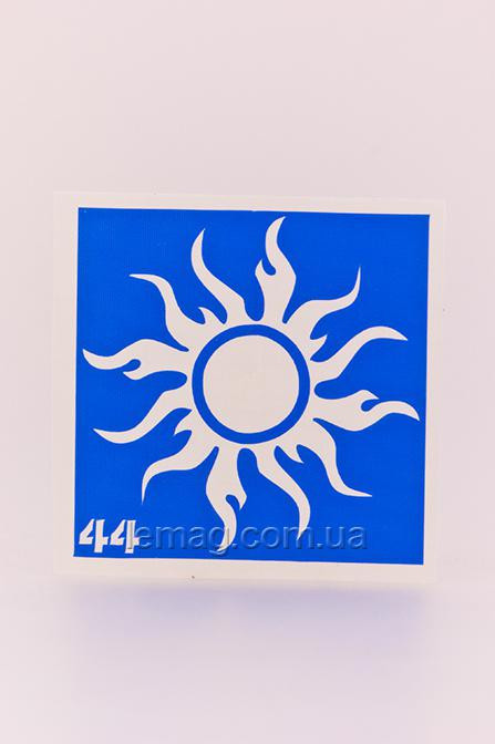 Boni Kasel Трафарет для био тату 6x6 см - 044 (1 шт, 5 шт, 10 шт)