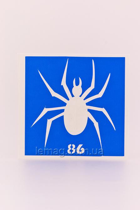 Boni Kasel Трафарет для био тату 6x6 см - 086, 1 шт