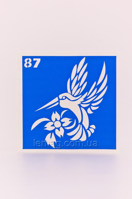 Boni Kasel Трафарет для біо тату 6x6 см - 087 (1 шт, 5 шт, 10 шт)