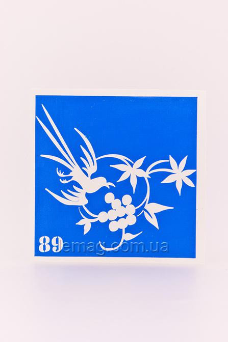 Boni Kasel Трафарет для био тату 6x6 см - 089 (1 шт, 5 шт, 10 шт)