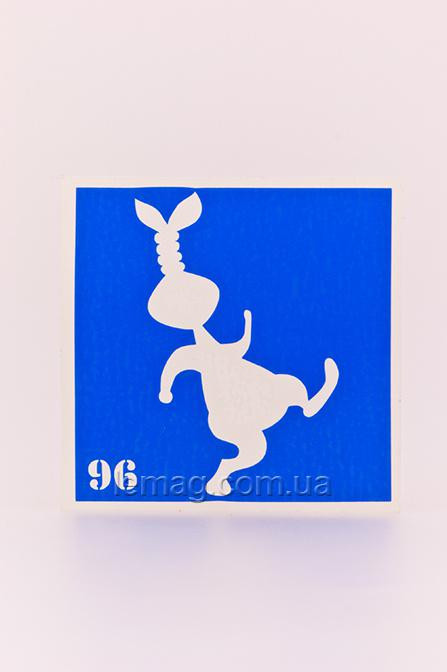 Boni Kasel Трафарет для био тату 6x6 см - 096 (1 шт, 5 шт, 10 шт)