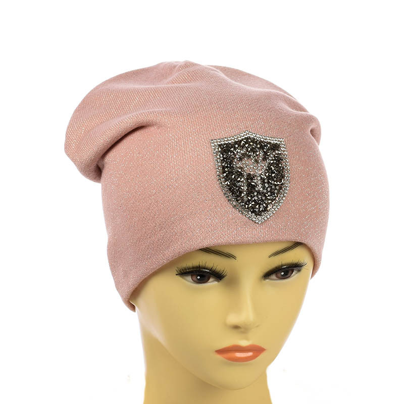 Молодіжна шапка з люрексом на флісі, фото 1