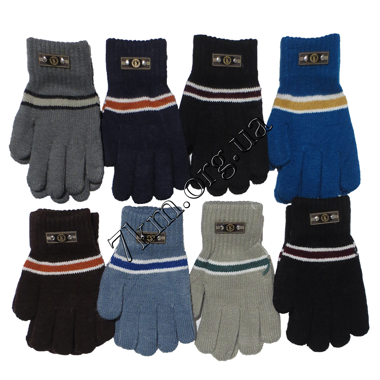 Рукавички підліткові одинарні для хлопчиків 9-12 років Оптом 5669 M, фото 1