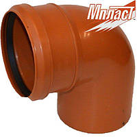 Коліно зовнішнє д. 160х90° Мпласт