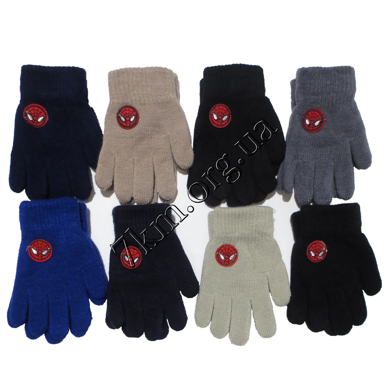 Рукавички дитячі одинарні +начіс для хлопчиків 3-5 років Оптом 5011 S, фото 1