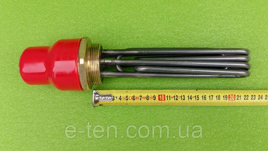 Блок ЕН ПЕТЛЕВИЙ скріпка 10000 W (220/380 V) на різі 2" (58 мм) з неіржавкої сталі/L = 220 мм Balcik, Туреччина