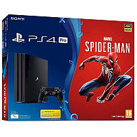 Ігрова приставка Sony PlayStation 4 Pro 1 TB black + гра Spider-Man