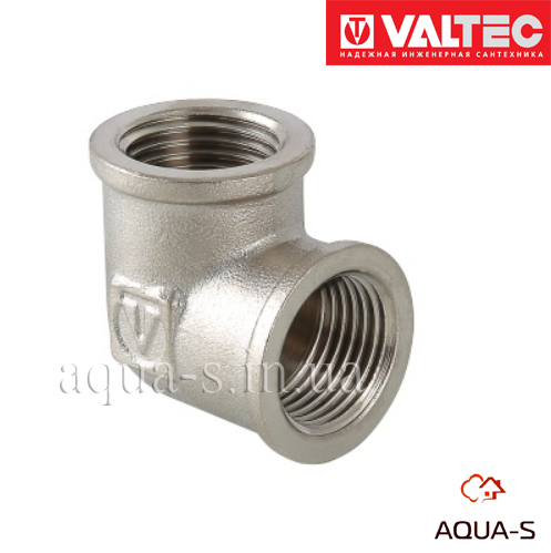 Косинець нарізний Valtec DN 3/4" внутрішній-внутрішній (Італія) VTr.090.N.0005