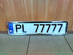 Рамка номерного знака (хром)