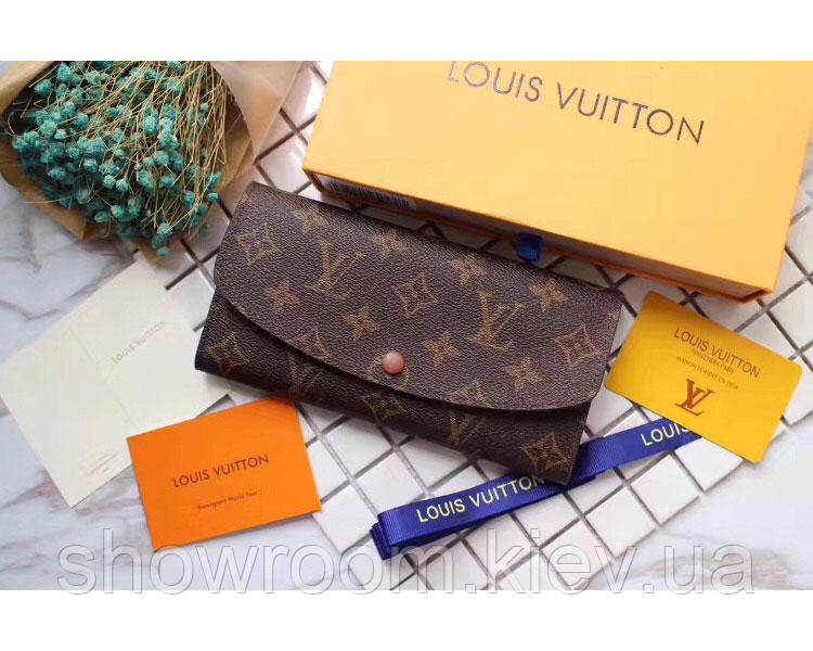 Жіночий місткий гаманець ЛВ (60136) brown Lux
