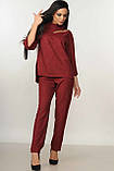 Жіночий костюм Роу Рі Марі р.42-52 бордо, фото 5