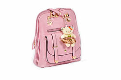 Брак. Рюкзак сумка з брелоком Mojoyce рожевий (332)