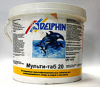 Мультитаб 20, 5 кг — комбіновані таблетки хлору, Delphin