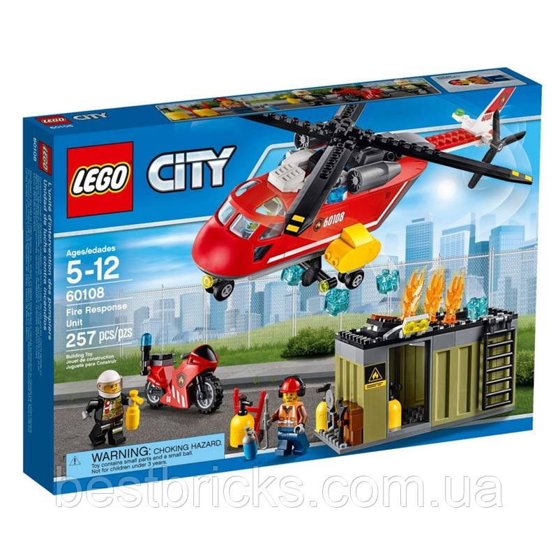 Lego City Пожежа команда швидкого реагування 60108, фото 1