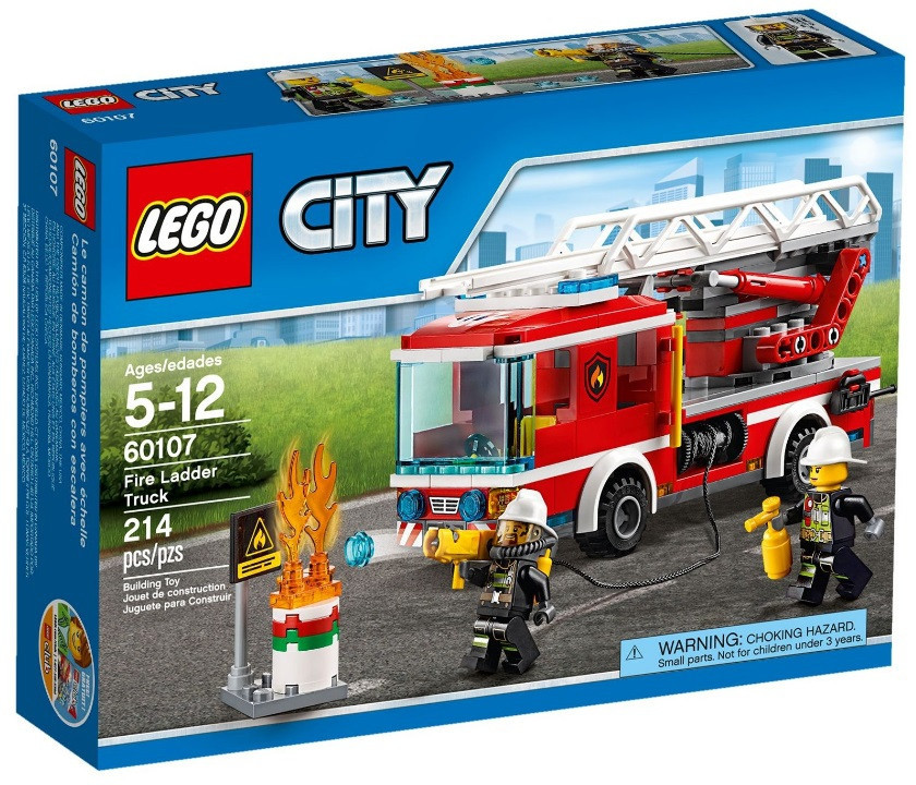 Lego City Пожежний автомобіль зі сходами 60107, фото 1