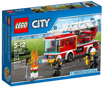 Lego City Пожежний автомобіль зі сходами 60107