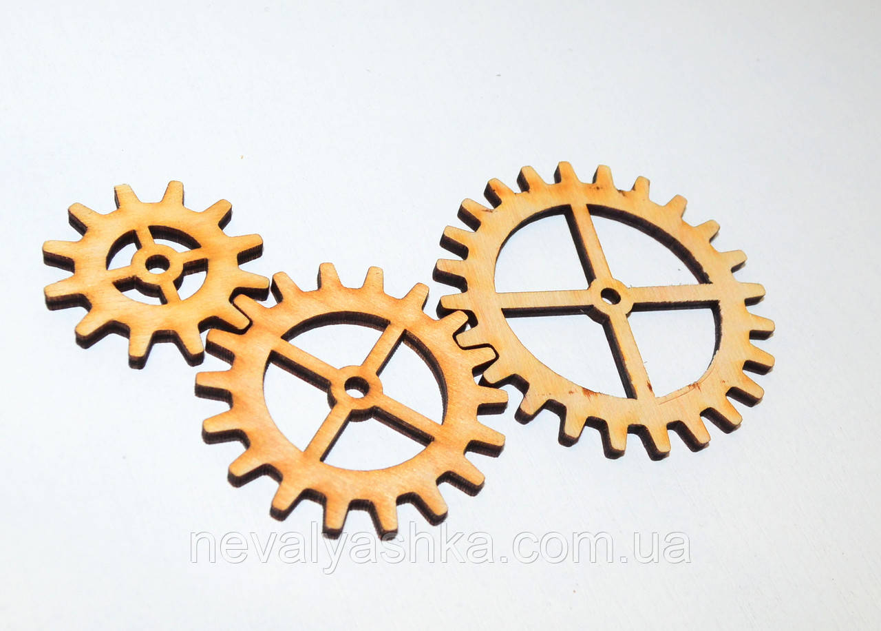 1 шт Деревянная Шестеренка 40 мм Заготовка для Бизиборда Шестерня из ...