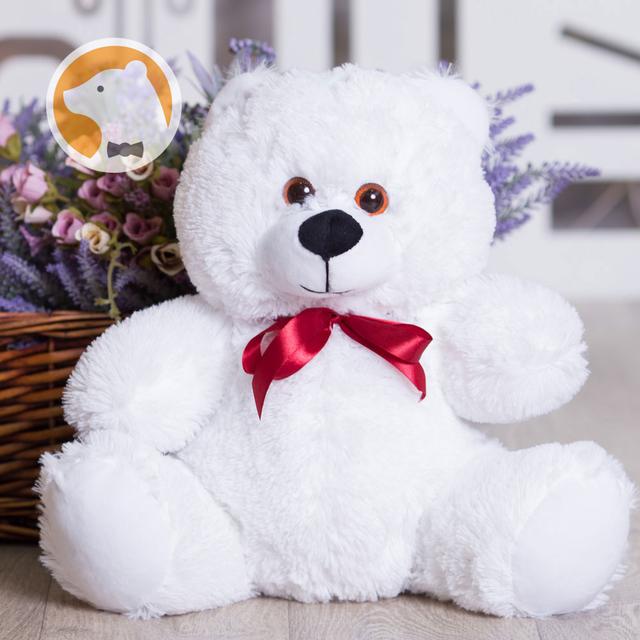Білий плюшевий ведмедик Малюк, 60 см Білий плюшевий ведмедик Малюк, 60 см
