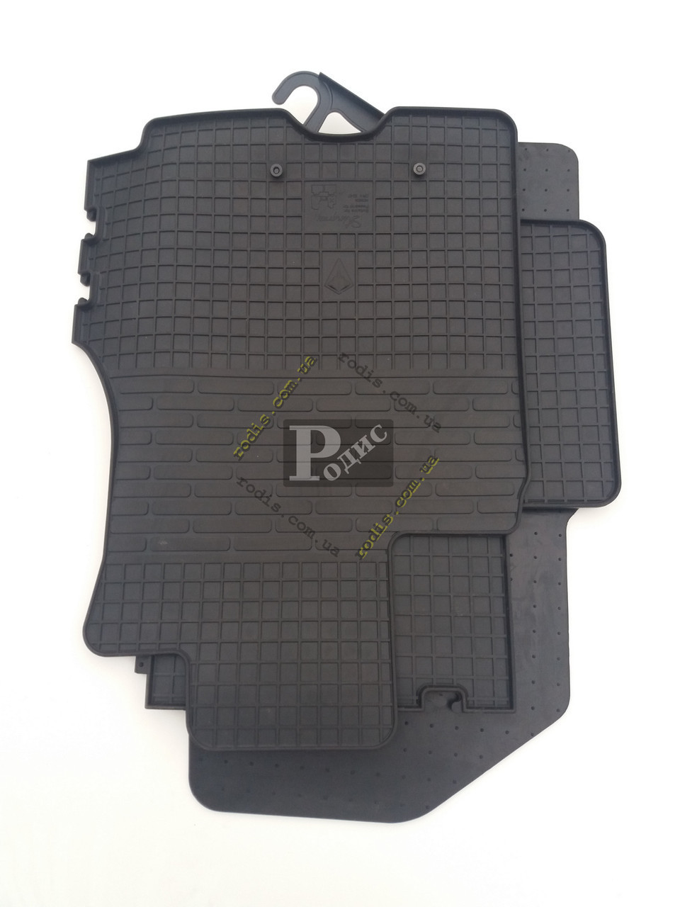 Гумові килимки Stingray Mercedes W901-905 Sprinter 1995-2000/VW LT 2 1995-2000 (1+2) (design 2016) — Килимки в салон (комплект) 