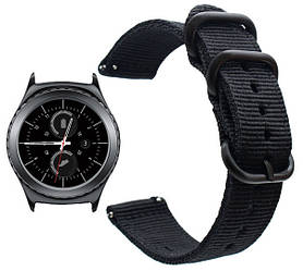 Нейлоновий ремінець Primo Traveller для годинника Samsung Gear S2 Classic SM-R732 / RM-735 - Black