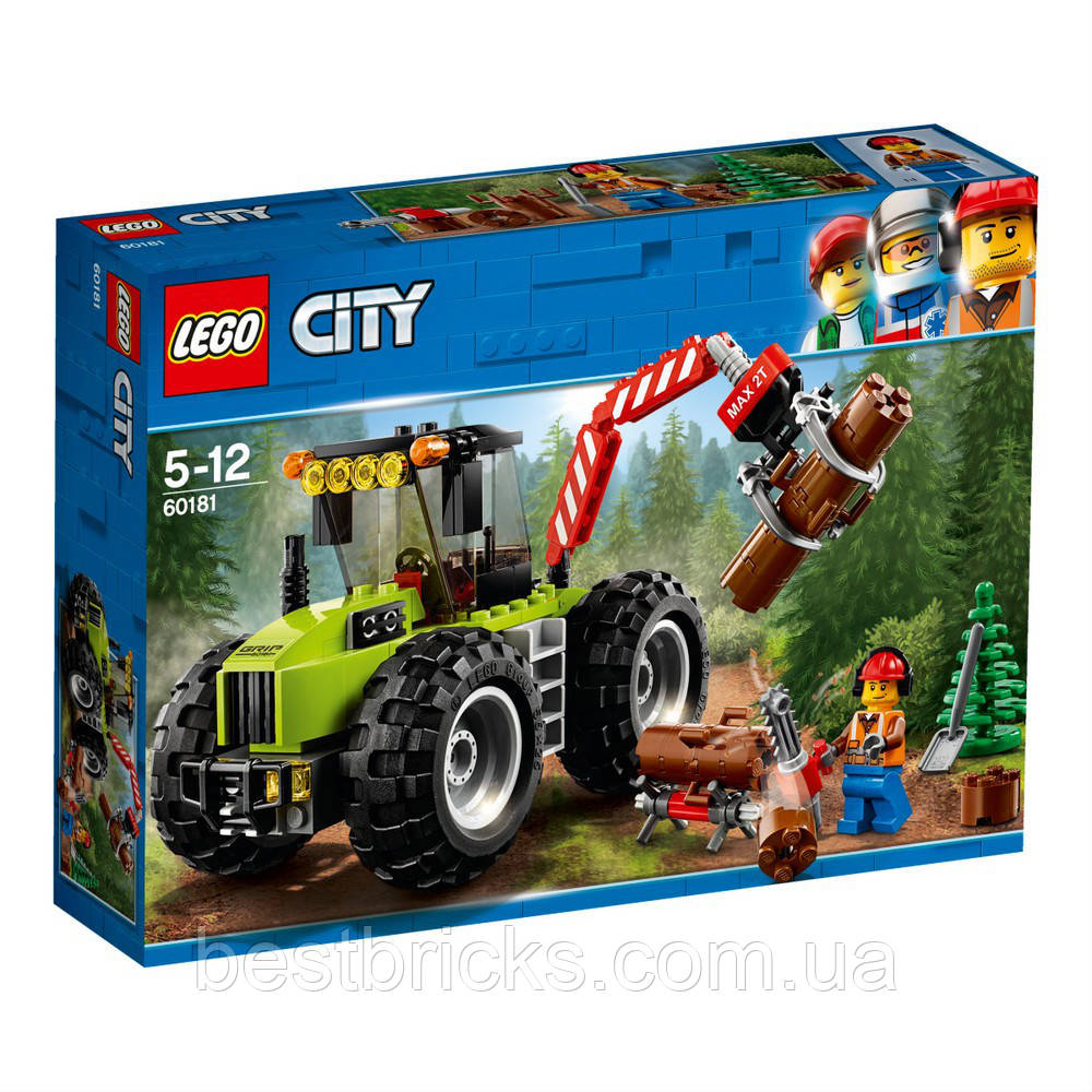 Lego City Лесоповальний трактор 60181