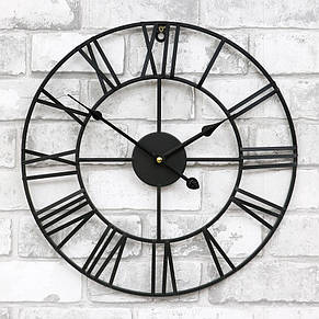Годинник настінний металевий у стилі лофт — Milano 40, фото 3