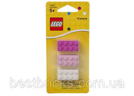 Набір Lego стірательних гумок Brick Erasers для дівчаток 852734