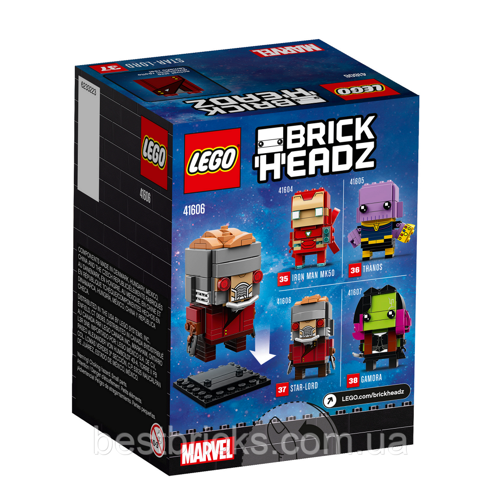 Lego BrickHeadz Зоряний Лорд 41606, фото 1