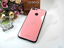 Чохол Glass Case Huawei P Smart (рожевий)