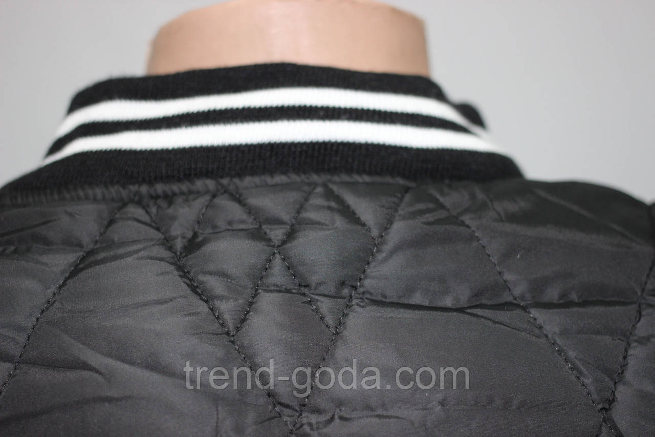 Куртка осенняя женская, на синтепоне, черная - фото 8 - id-p781409906