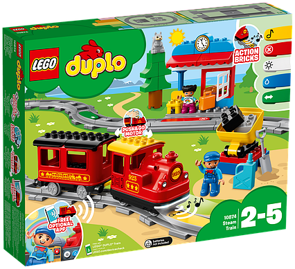 Lego Duplo поїзд на паровій тязі 10874