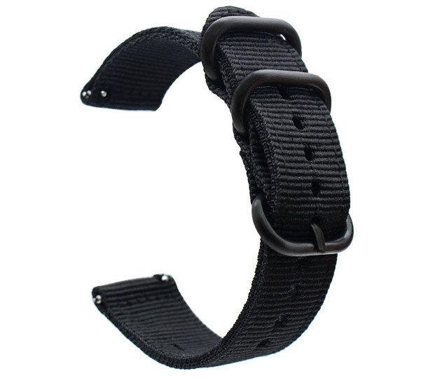 Нейлоновий ремінець Primo Traveller для годин Xiaomi Huami Amazfit SportWatch 2 / Amazfit Stratos - Black