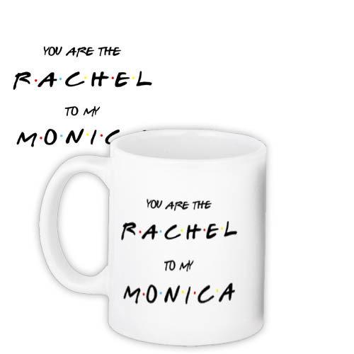 Кружка с принтом Friends You are the Rachel to my Monica (KR_FR002)