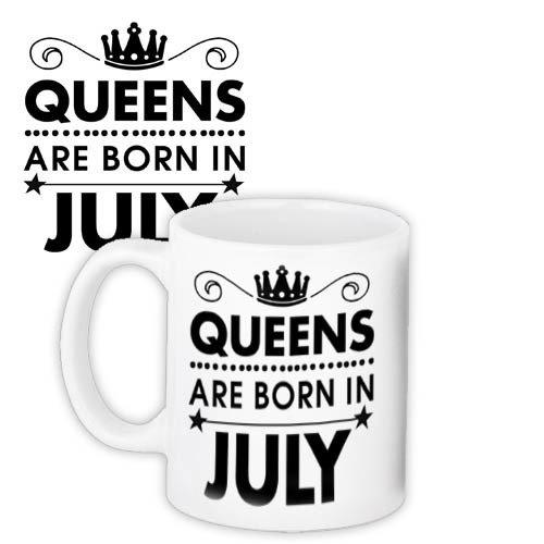 Кружка з принтом King&Queens Королеви народжуються в липні (KR_18J044)
