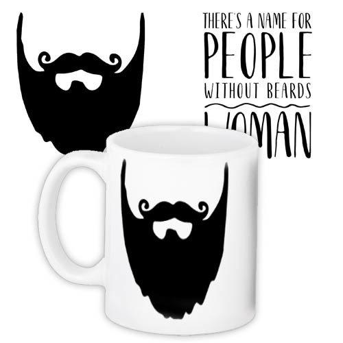 Кружка з принтом there's a name for people without beards 330 мл (KR_18J027)
