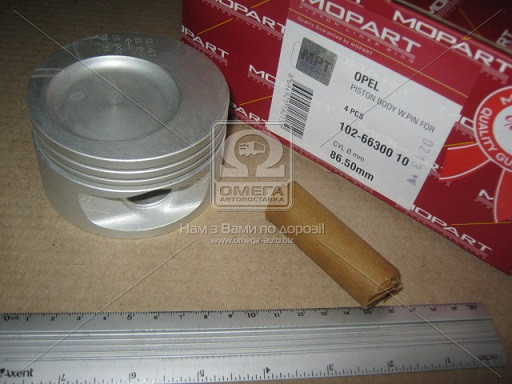 Поршень двигуна Опель Астра Ф OPEL ASTRA F 86.50 2,0 C20NE / 20SE / C20E (пр-во Mopart)