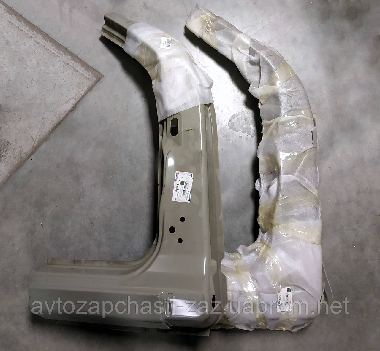 Панель правой передней стойки наружная Ланос. Стойка наружной боковины ...