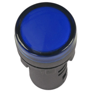 Лампа AD16DS LED-матриця d16мм синій 12В AC/DC ІЕК