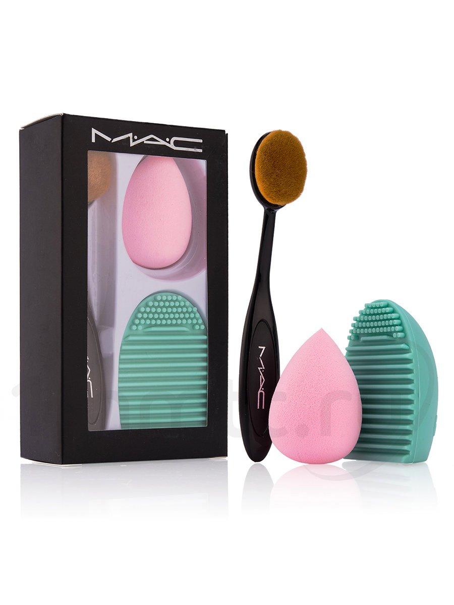 Набір для макіяжу МАС New MakeUp Brush Kits 3 в 1