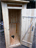 Туалет дерев'яний з обрізної дошки, фото 2