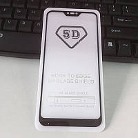 Захисне скло 5D на xiaomi mi a2 lite / redmi 6 pro чорне повне покриття