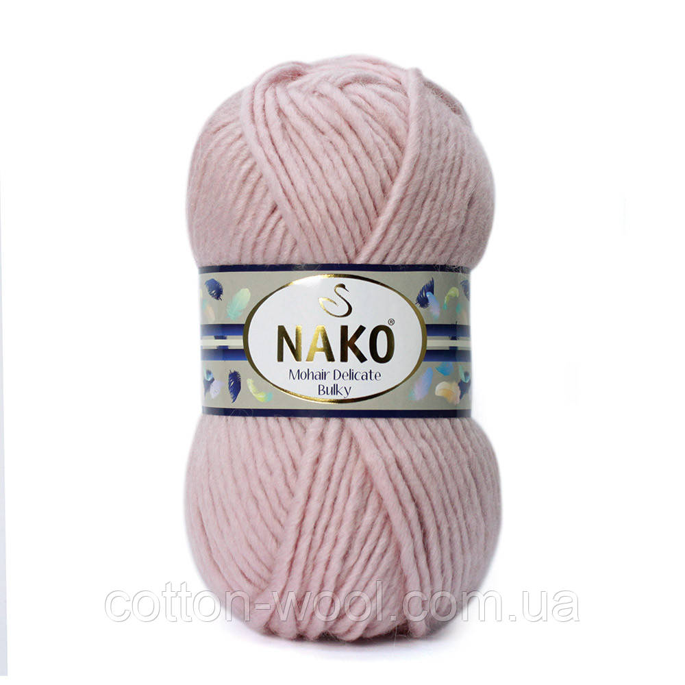 Mohair Delicate Bulky (Мохер Делікате Балки) 5%-мохер, 10% — вовна, 85% — акрил 10639