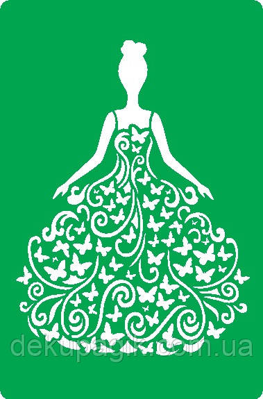 Трафарет багаторазовий на клейовій основі МД_05, 10х15см, фото 1